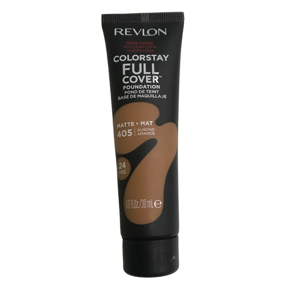 Revlon ColorStay Foundation 405 Almond Matte Tube Creamy Formula 30ml Full Cover